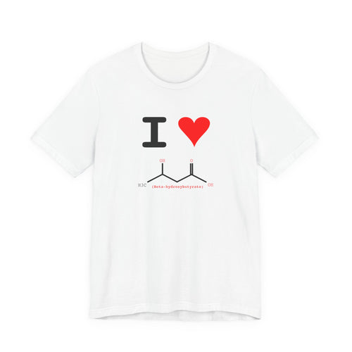 I Heart Beta-hydroxybutyrate Tee | Chemistry Tee