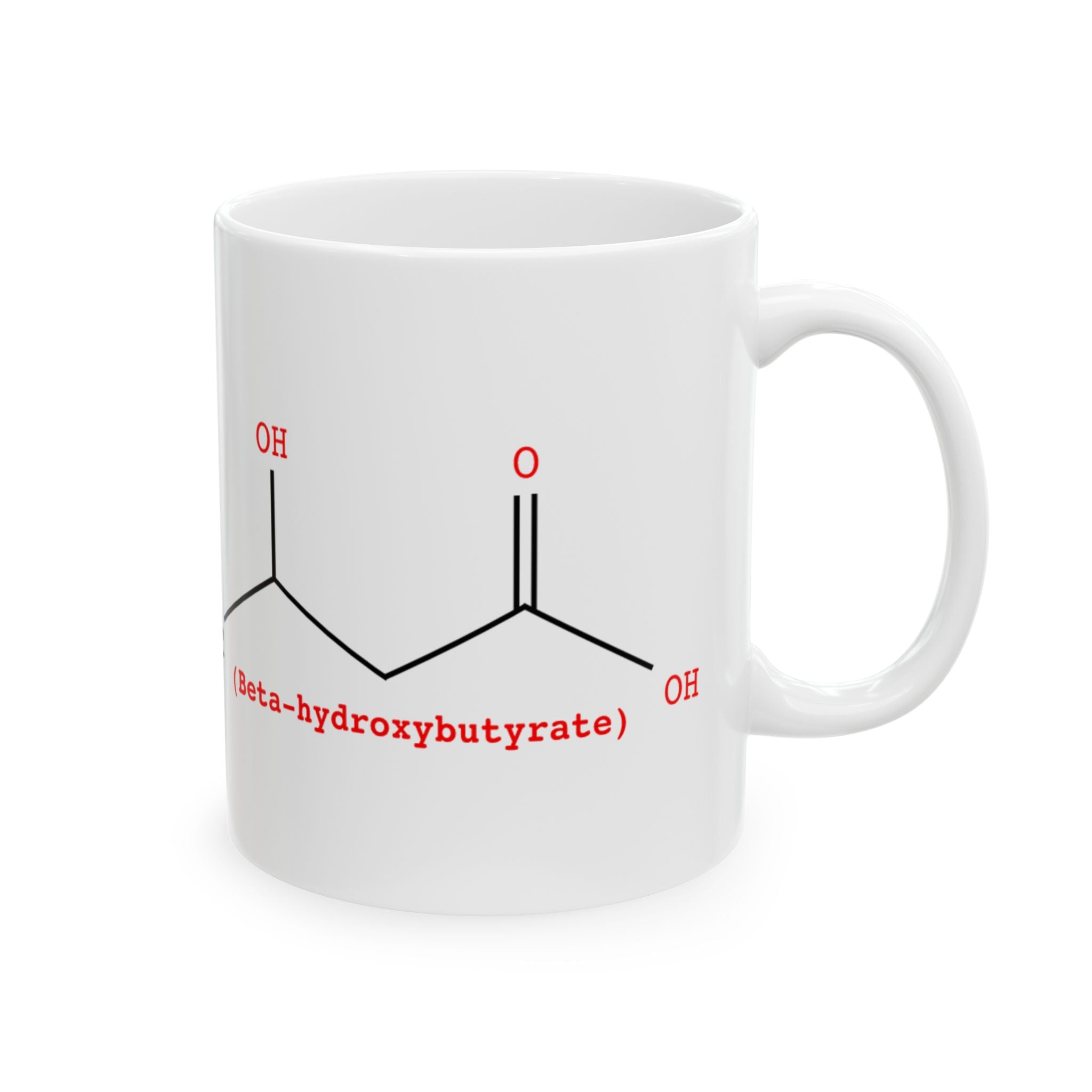 I Heart Beta-hydroxybutyrate | Chemistry Molecule Coffee Cup