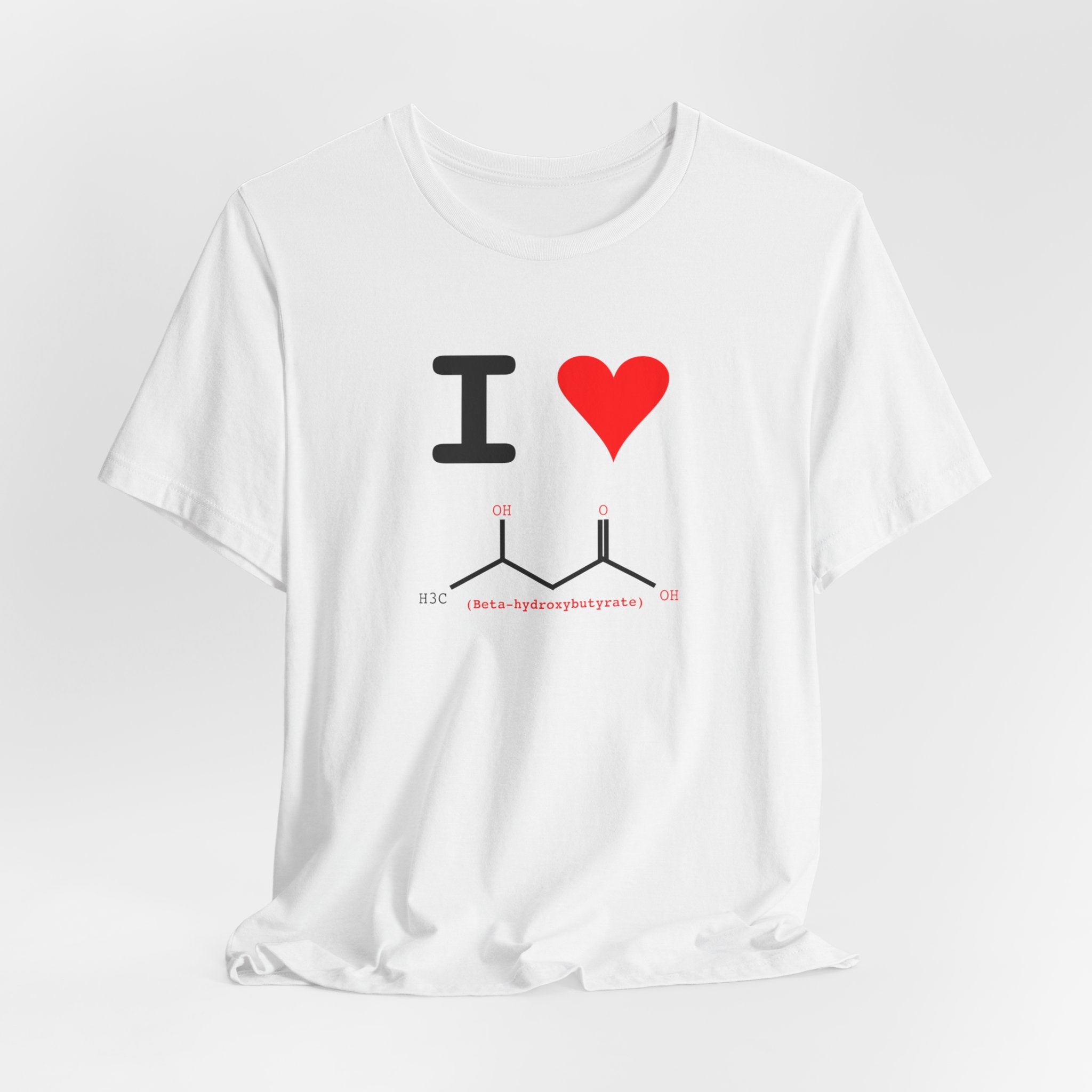 I Heart Beta-hydroxybutyrate Tee | Chemistry Tee